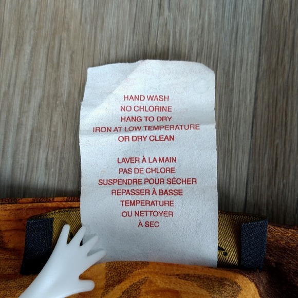 Ashley Stewart Vintage Women's 14 Maxi Skirt Brown‎ Orange Fern Print High Waist - Picture 3 of 8